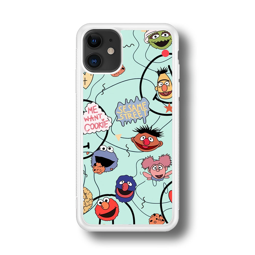 Sesame Street Word And Emoticon iPhone 11 Case