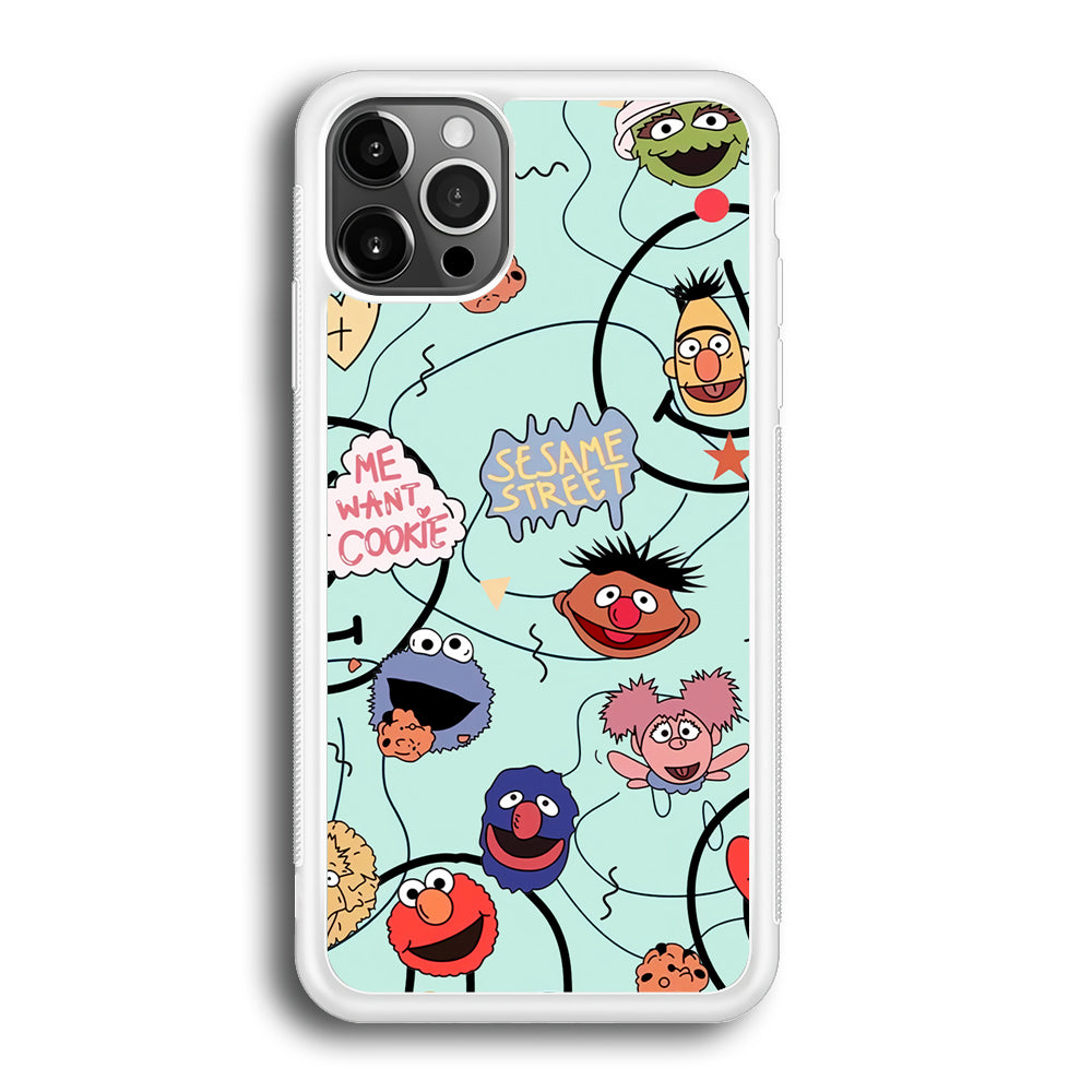 Sesame Street Word And Emoticon iPhone 12 Pro Case