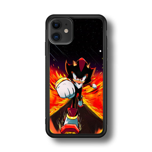 Shadow The Hedgehog Sonic Flame iPhone 11 Case