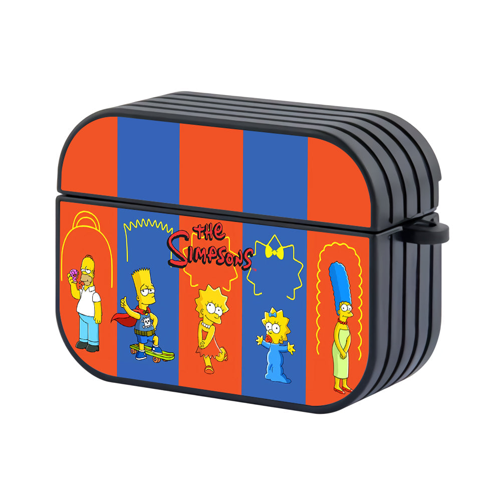Simpson Family Art Hard Plastic Case Cover For Apple Airpods Pro 2 - Ezzystore