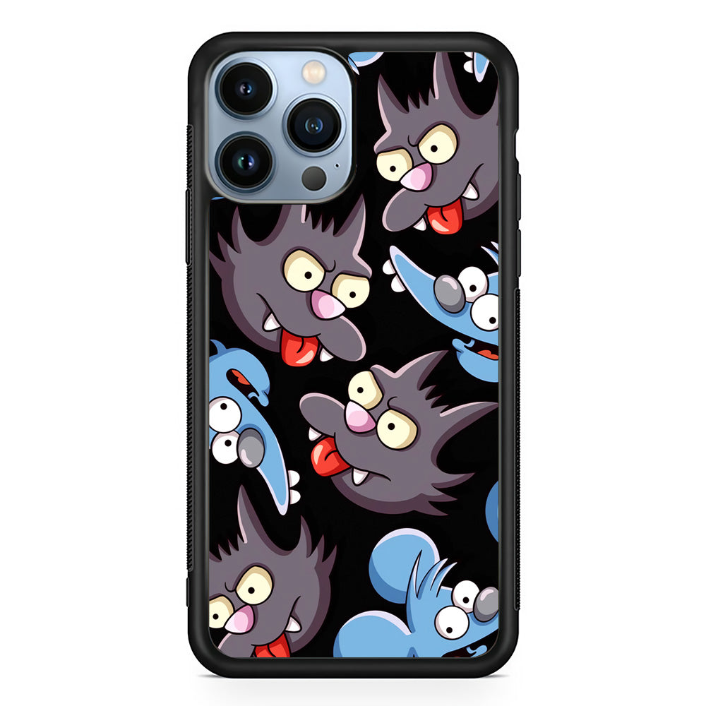Simpson Snowball Cat iPhone 15 Pro Case