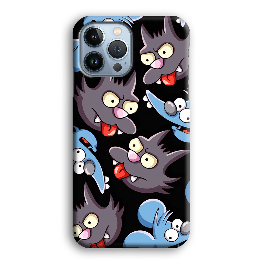 Simpson Snowball Cat iPhone 15 Pro Max Case