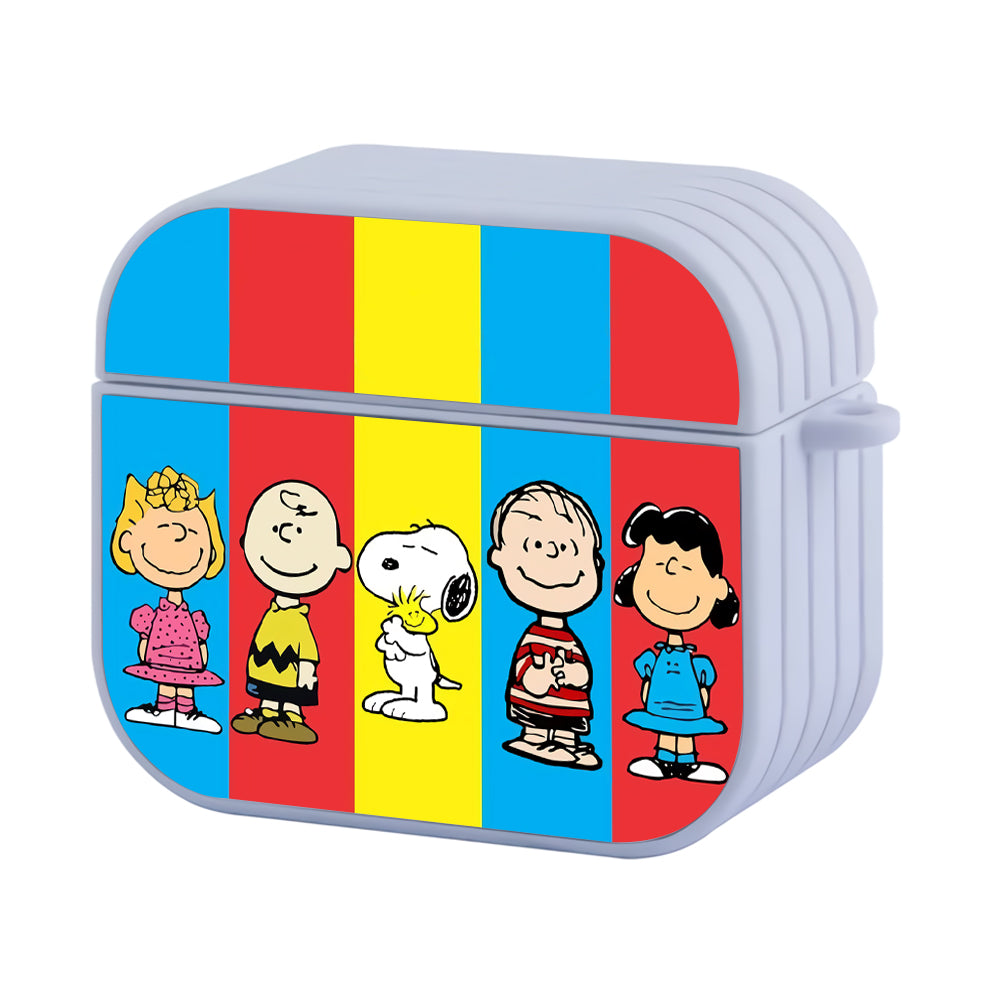 Snoopy And Friends Hard Plastic Case Cover For Apple Airpods 3