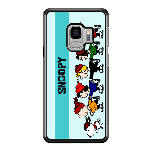 Snoopy And Friends Ice Skating Moments Samsung Galaxy S9 Case