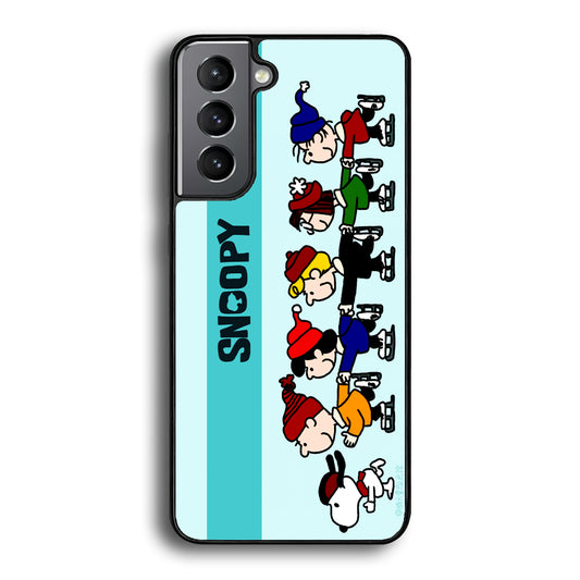 Snoopy And Friends Ice Skating Moments Samsung Galaxy S21 Plus Case