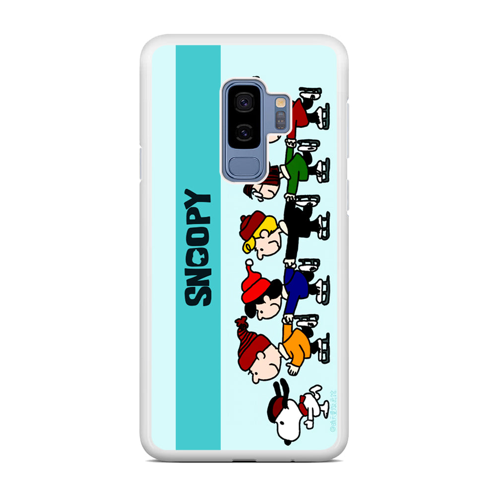 Snoopy And Friends Ice Skating Moments Samsung Galaxy S9 Plus Case