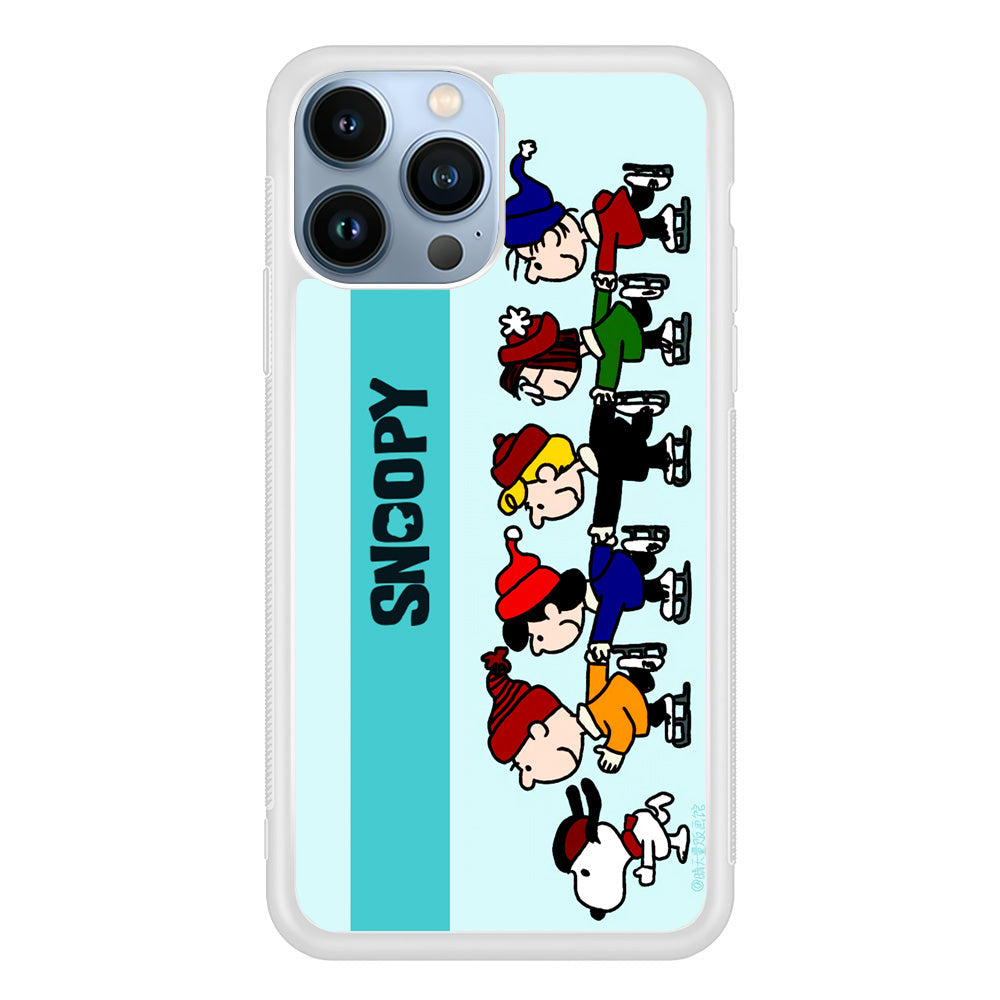 Snoopy And Friends Ice Skating Moments iPhone 14 Pro Case