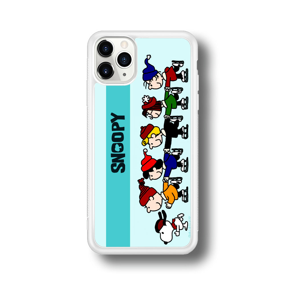 Snoopy And Friends Ice Skating Moments iPhone 11 Pro Max Case