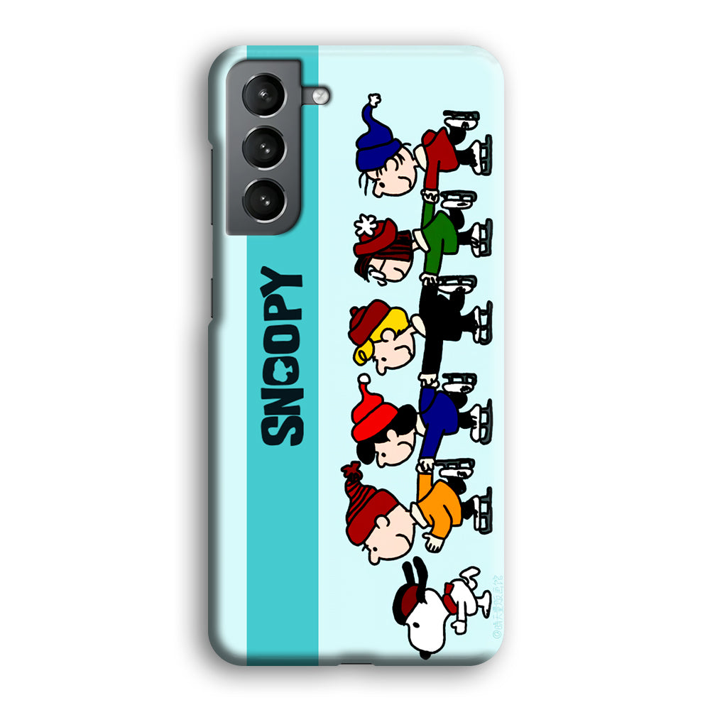 Snoopy And Friends Ice Skating Moments Samsung Galaxy S21 Case