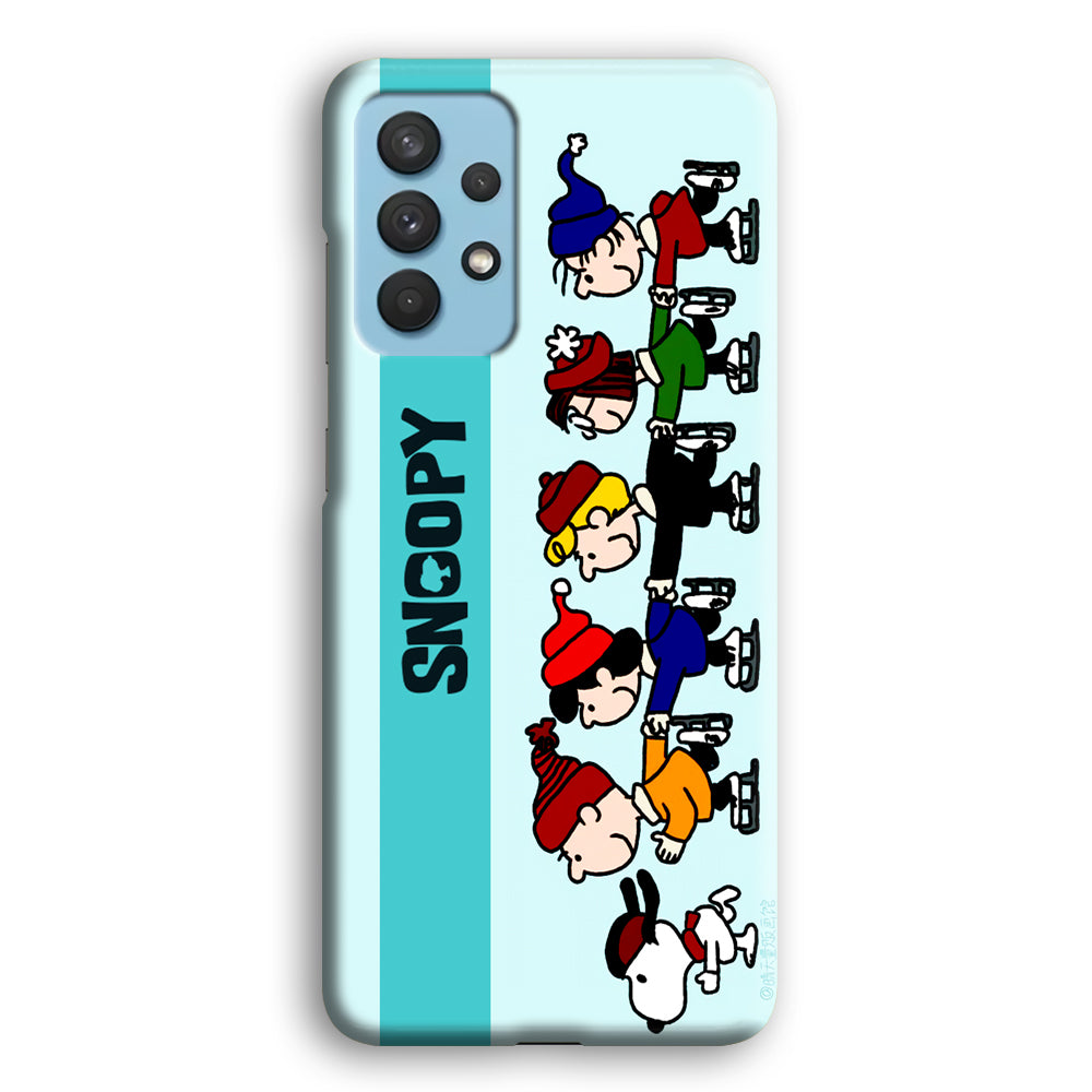 Snoopy And Friends Ice Skating Moments Samsung Galaxy A32 Case