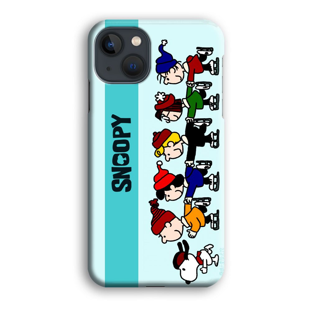 Snoopy And Friends Ice Skating Moments iPhone 13 Case