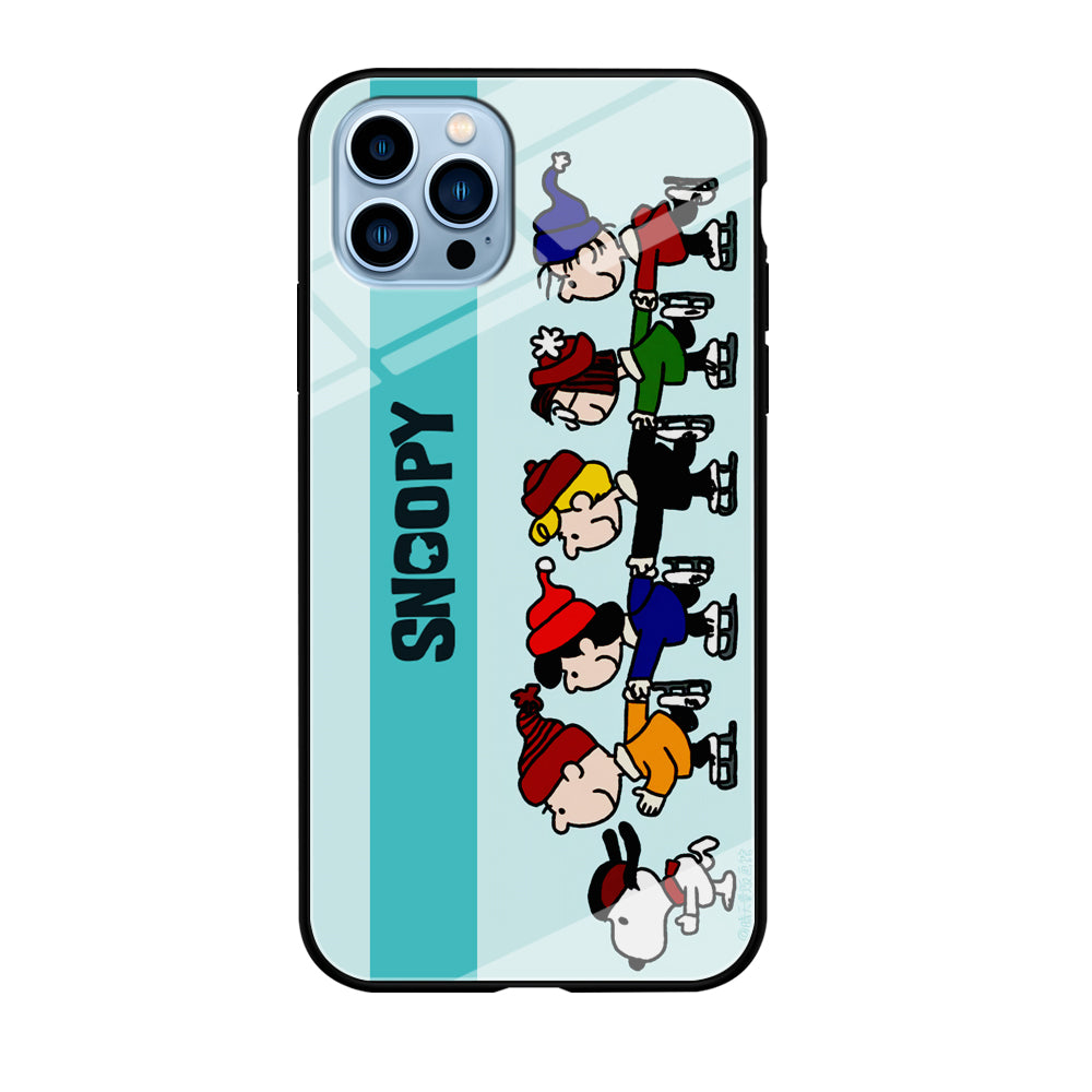 Snoopy And Friends Ice Skating Moments iPhone 12 Pro Case