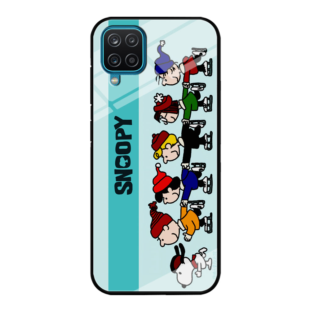 Snoopy And Friends Ice Skating Moments Samsung Galaxy A12 Case