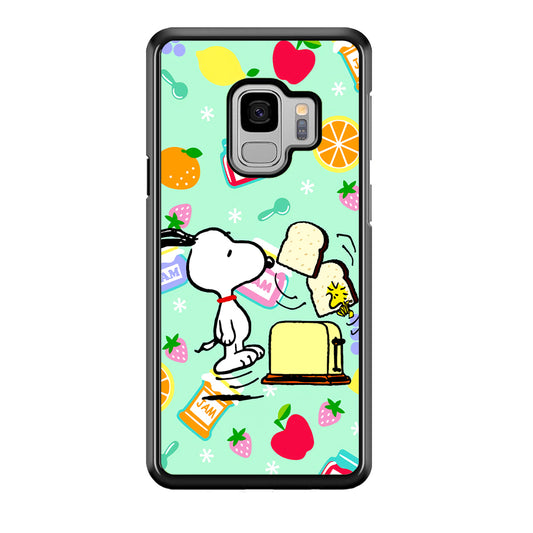 Snoopy And Woodstock Morning Breakfast Samsung Galaxy S9 Case