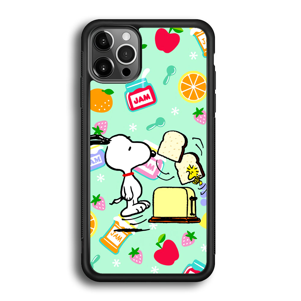 Snoopy And Woodstock Morning Breakfast iPhone 12 Pro Case