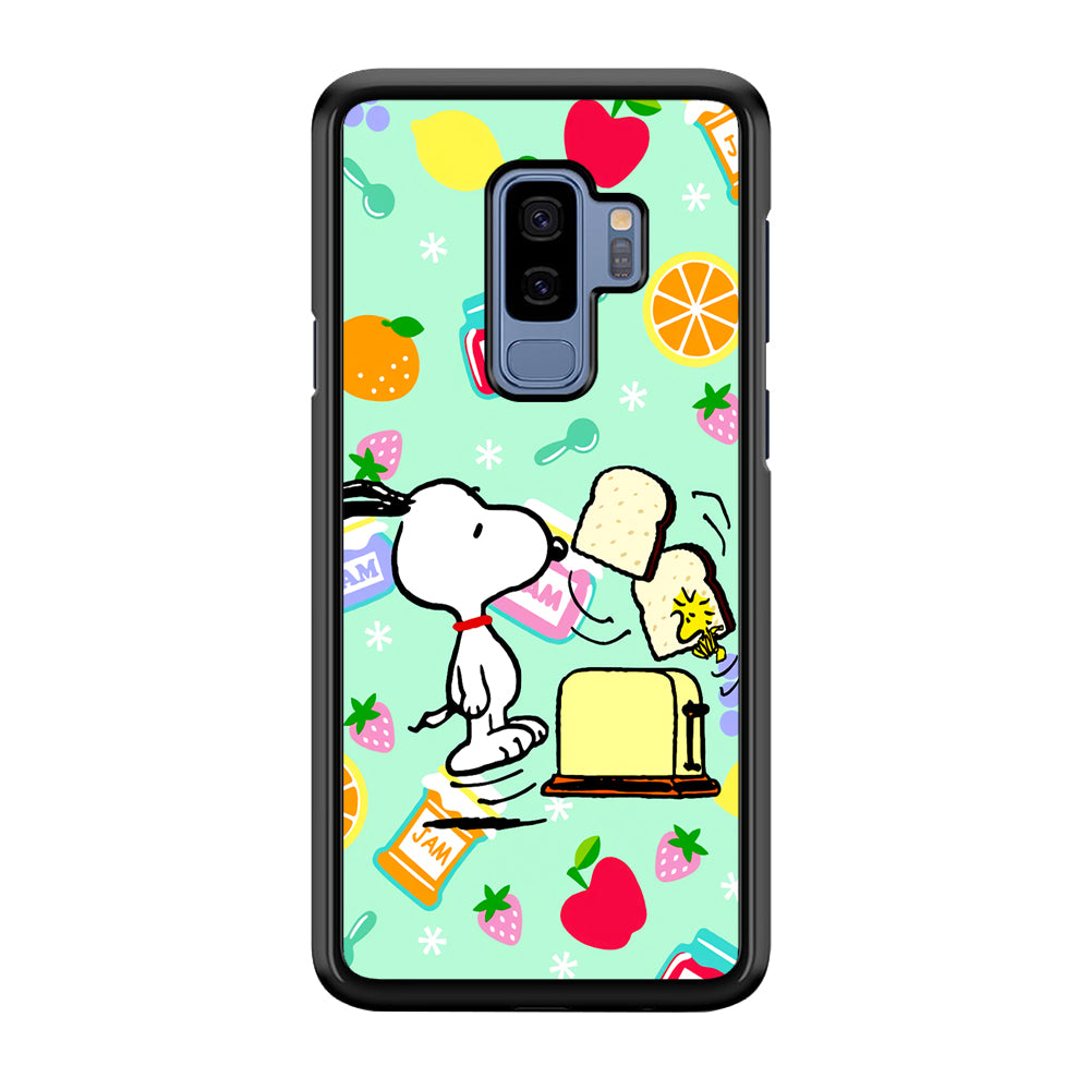 Snoopy And Woodstock Morning Breakfast Samsung Galaxy S9 Plus Case