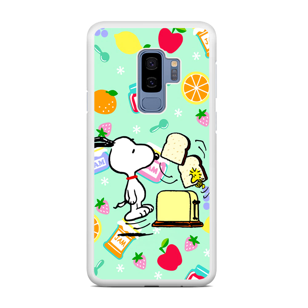 Snoopy And Woodstock Morning Breakfast Samsung Galaxy S9 Plus Case