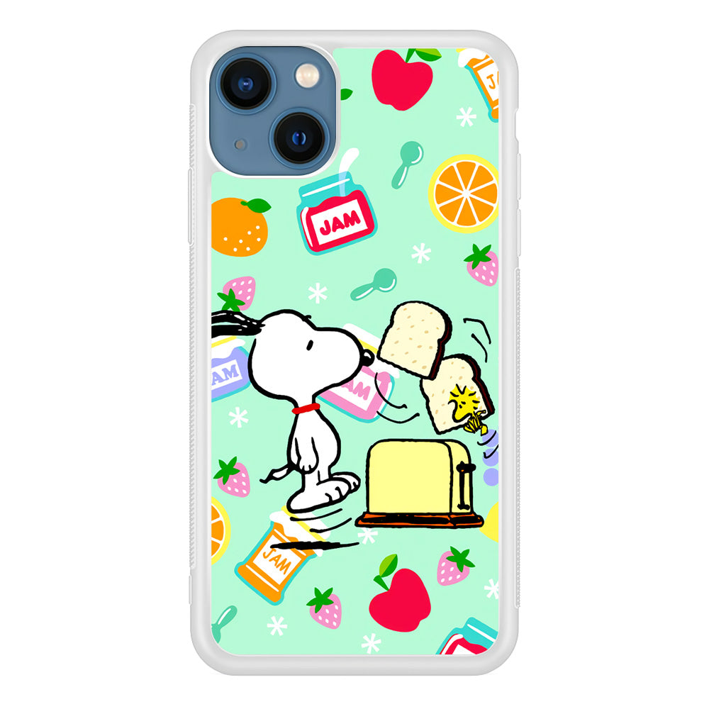 Snoopy And Woodstock Morning Breakfast iPhone 13 Case