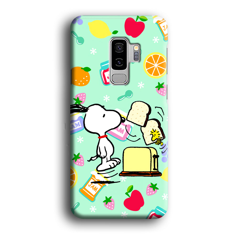 Snoopy And Woodstock Morning Breakfast Samsung Galaxy S9 Plus Case