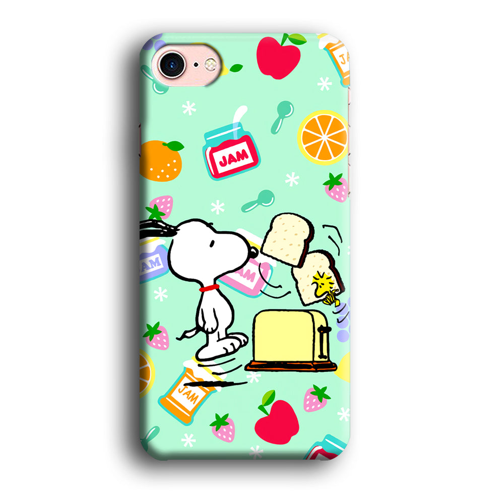 Snoopy And Woodstock Morning Breakfast iPhone 8 Case