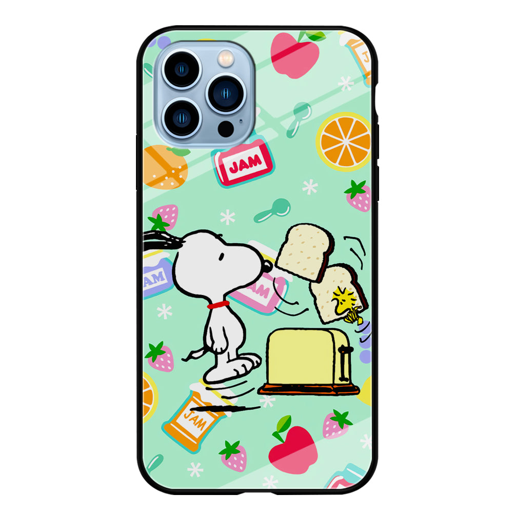 Snoopy And Woodstock Morning Breakfast iPhone 14 Pro Case