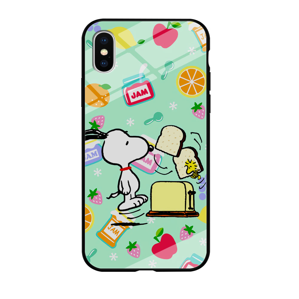 Snoopy And Woodstock Morning Breakfast iPhone X Case