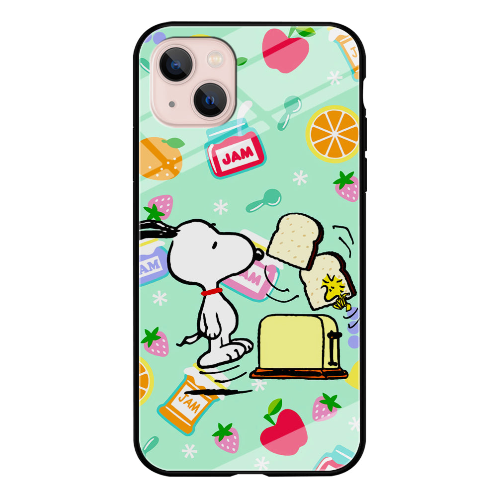 Snoopy And Woodstock Morning Breakfast iPhone 14 Plus Case