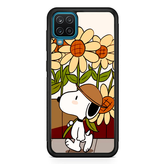 Snoopy Flower Farmer Style Samsung Galaxy A12 Case