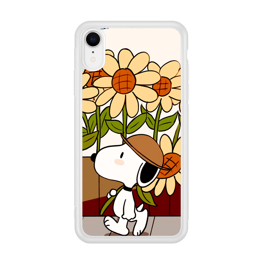 Snoopy Flower Farmer Style iPhone XR Case