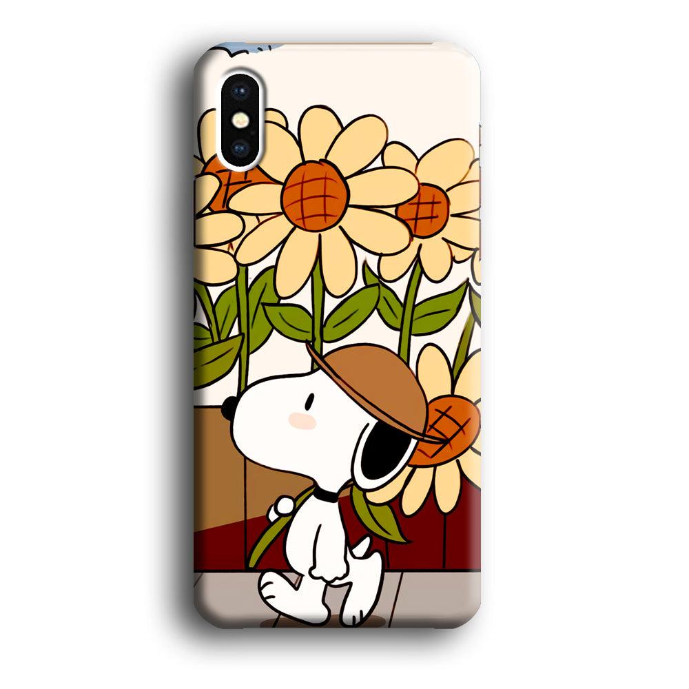 Snoopy Flower Farmer Style iPhone XS Case