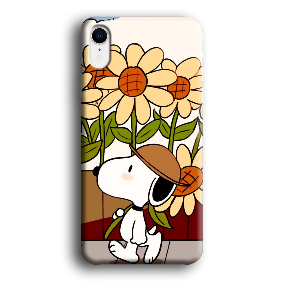 Snoopy Flower Farmer Style iPhone XR Case