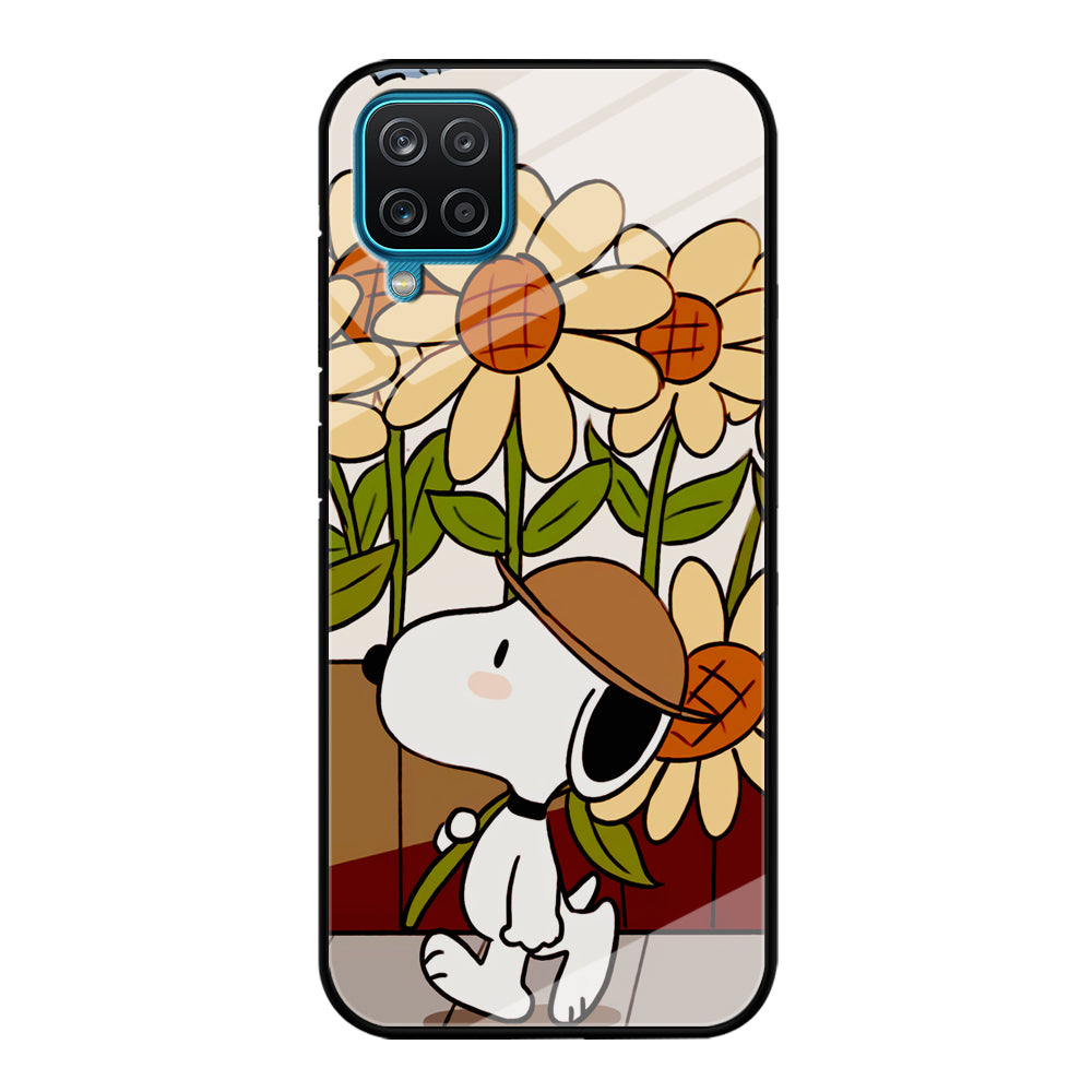Snoopy Flower Farmer Style Samsung Galaxy A12 Case