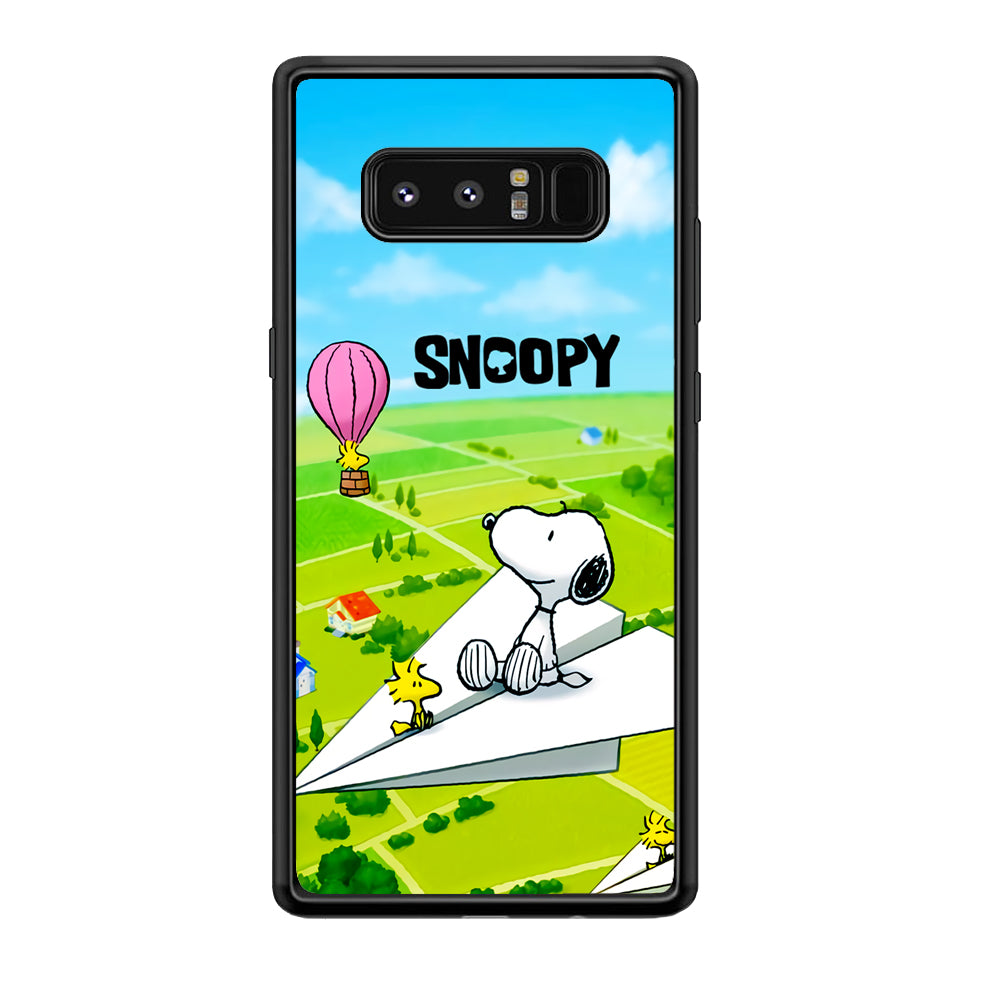 Snoopy Flying Moments With Woodstock Samsung Galaxy Note 8 Case