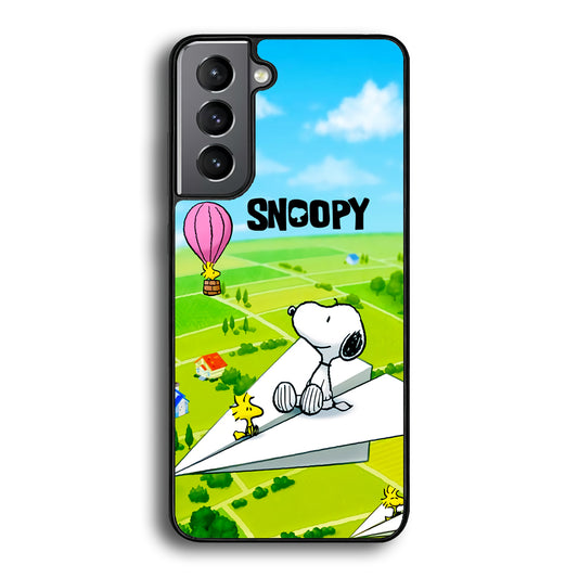 Snoopy Flying Moments With Woodstock Samsung Galaxy S21 Plus Case