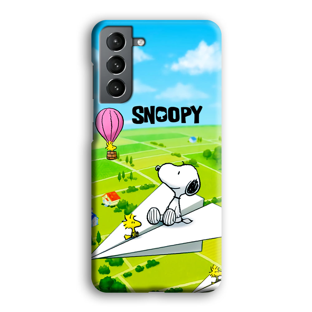 Snoopy Flying Moments With Woodstock Samsung Galaxy S21 Case