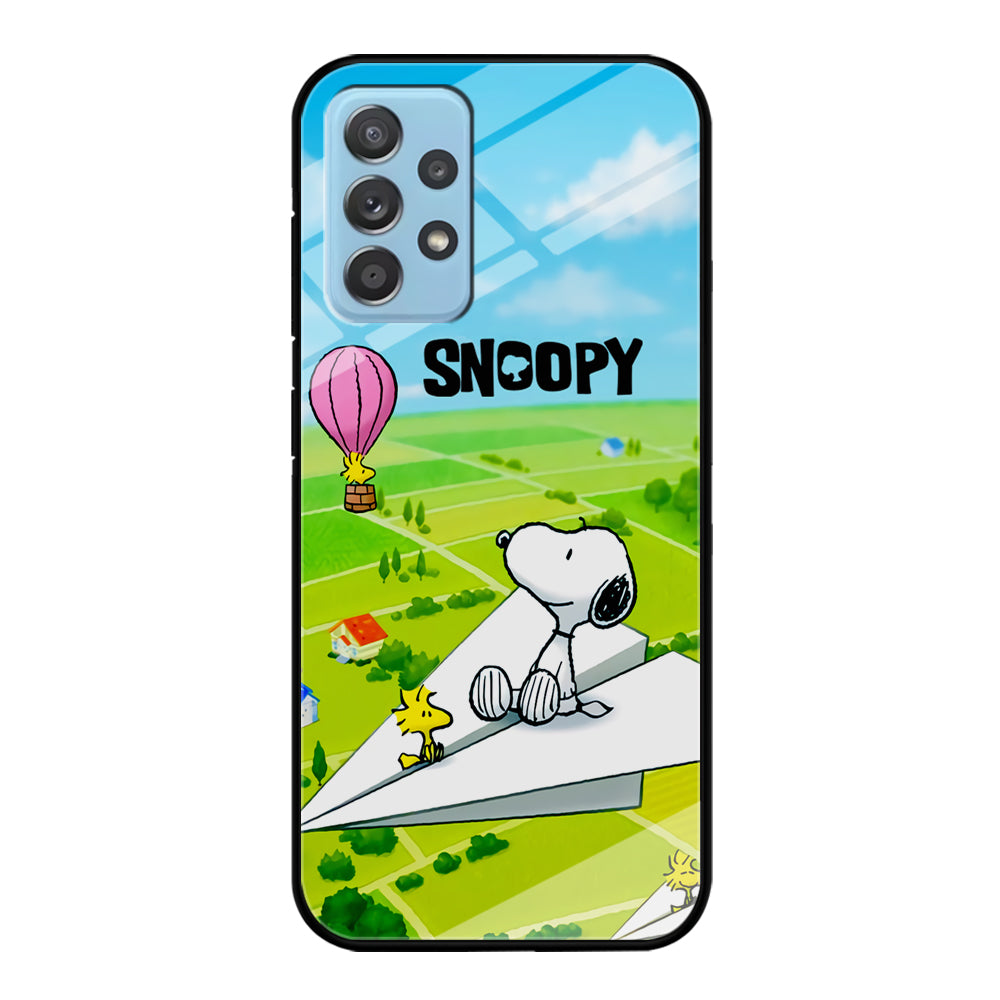 Snoopy Flying Moments With Woodstock Samsung Galaxy A72 Case