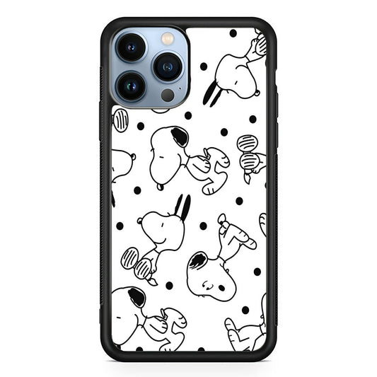 Snoopy In White iPhone 15 Pro Max Case
