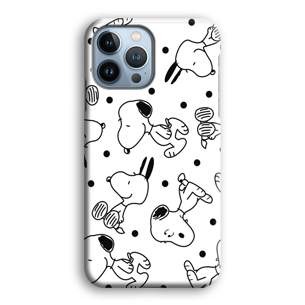 Snoopy In White iPhone 15 Pro Max Case