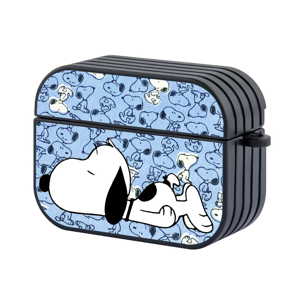 Snoopy Sleeping Hard Plastic Case Cover For Apple Airpods Pro 2 - Ezzystore