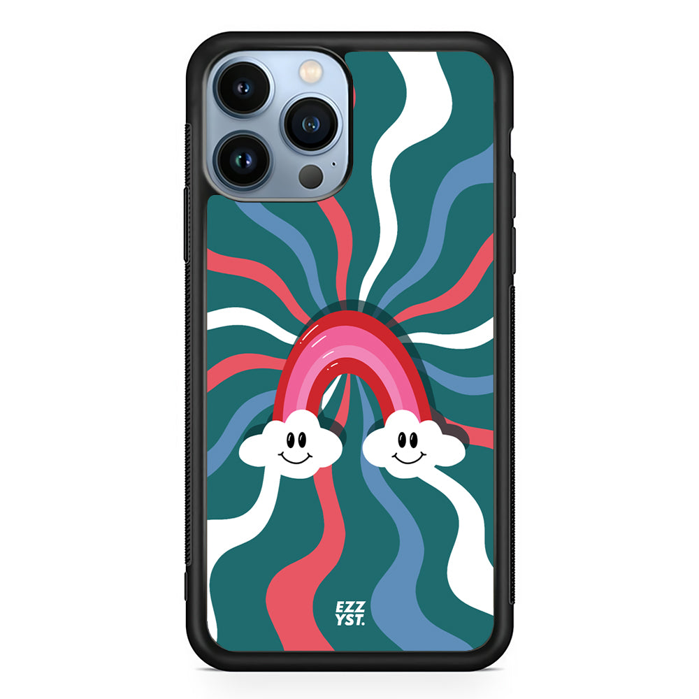 Soul Wave Rainbow Standing on Clouds Magsafe iPhone Case