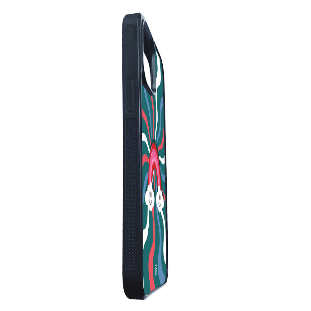 Soul Wave Rainbow Standing on Clouds Magsafe iPhone Case