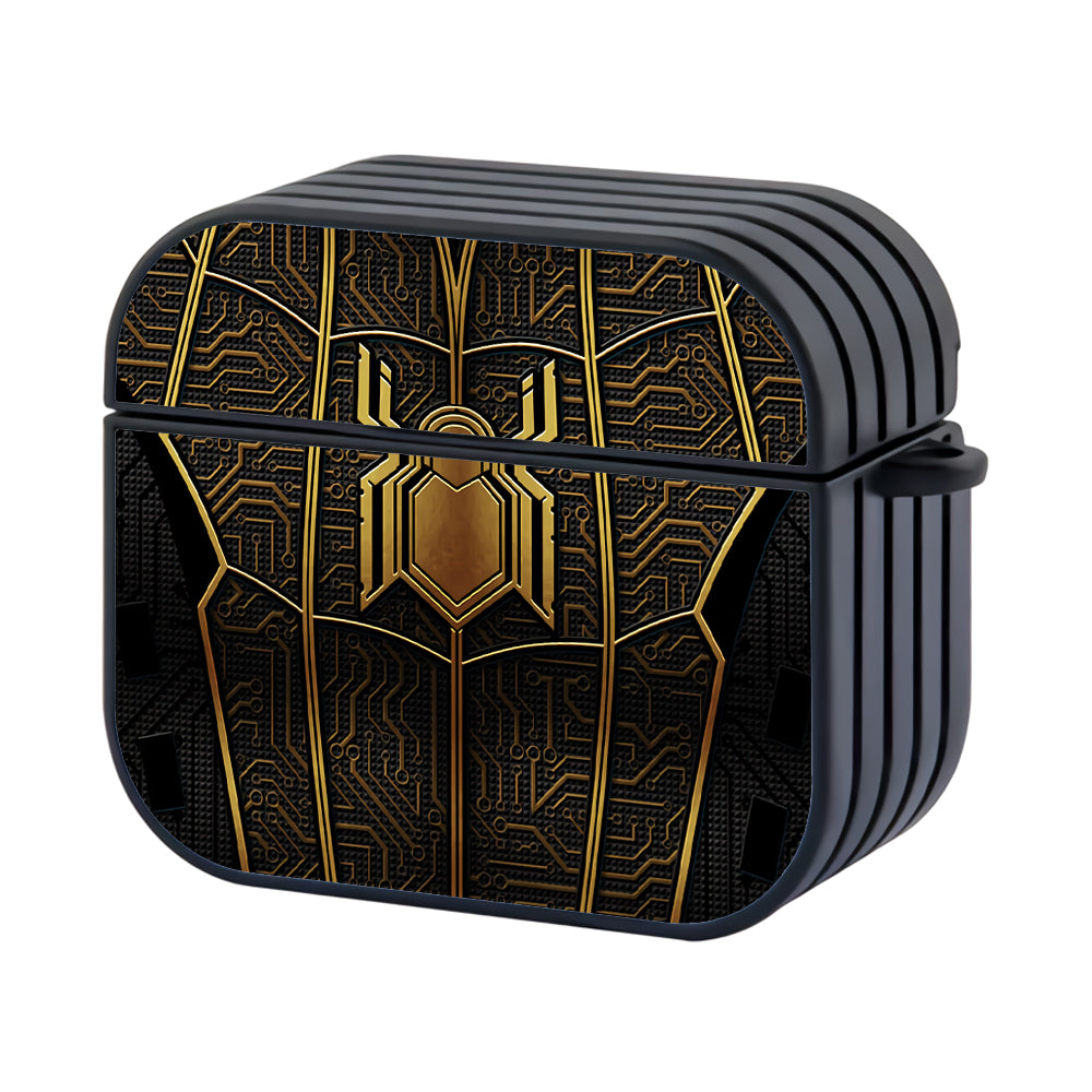 Spider Man Black Gold Suit Hard Plastic Case Cover For Apple Airpods 3 - Ezzystore