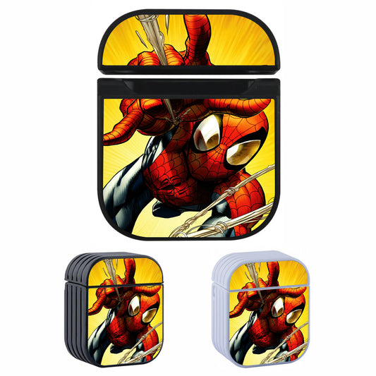 Spiderman Action Moment Hard Plastic Case Cover For Apple Airpods