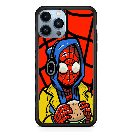 Spiderman Burger Lunch iPhone 15 Pro Case