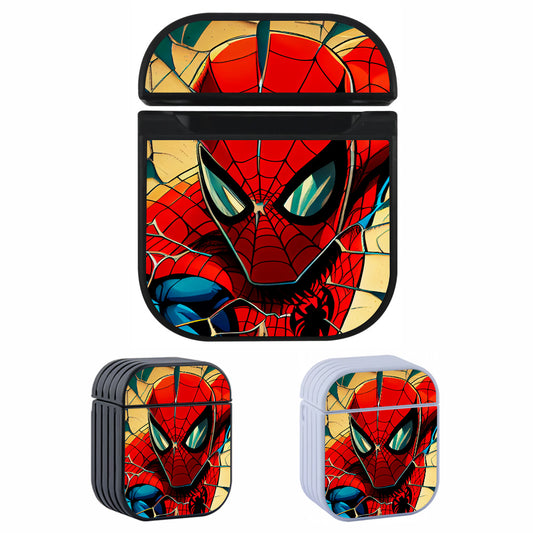 Spiderman Mirror Shards Hard Plastic Case Cover For Apple Airpods