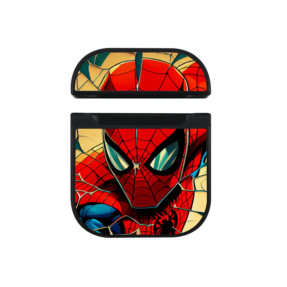 Spiderman Mirror Shards Hard Plastic Case Cover For Apple Airpods