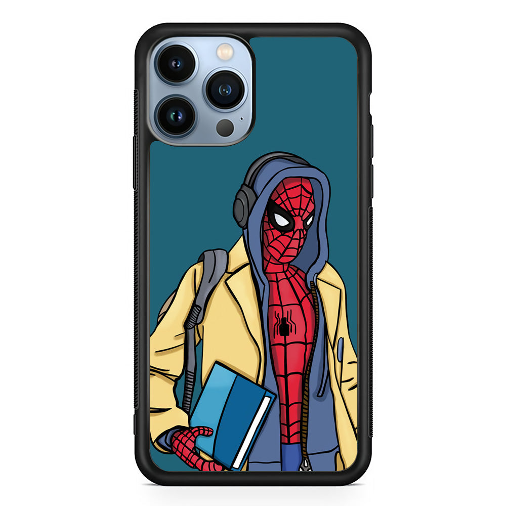Spiderman Student iPhone 15 Pro Max Case