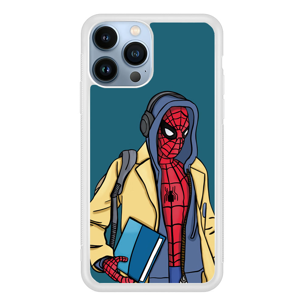 Spiderman Student iPhone 15 Pro Max Case