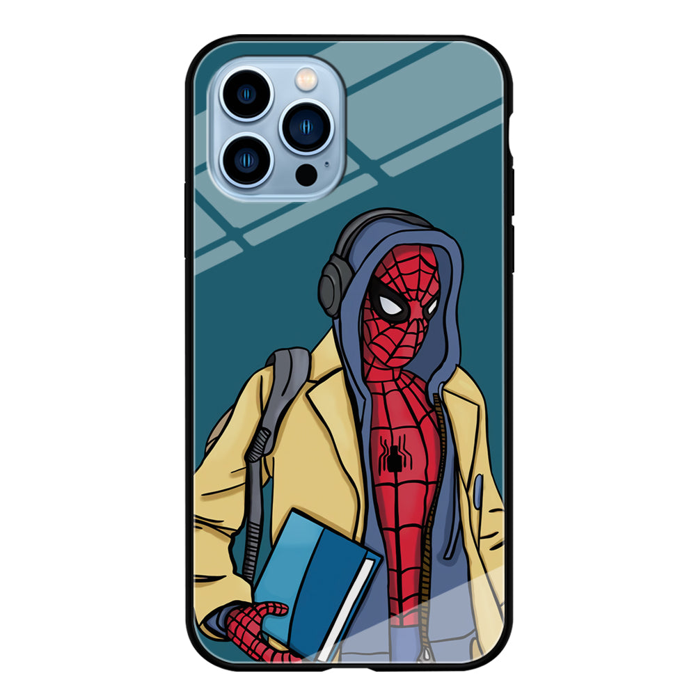 Spiderman Student iPhone 15 Pro Max Case
