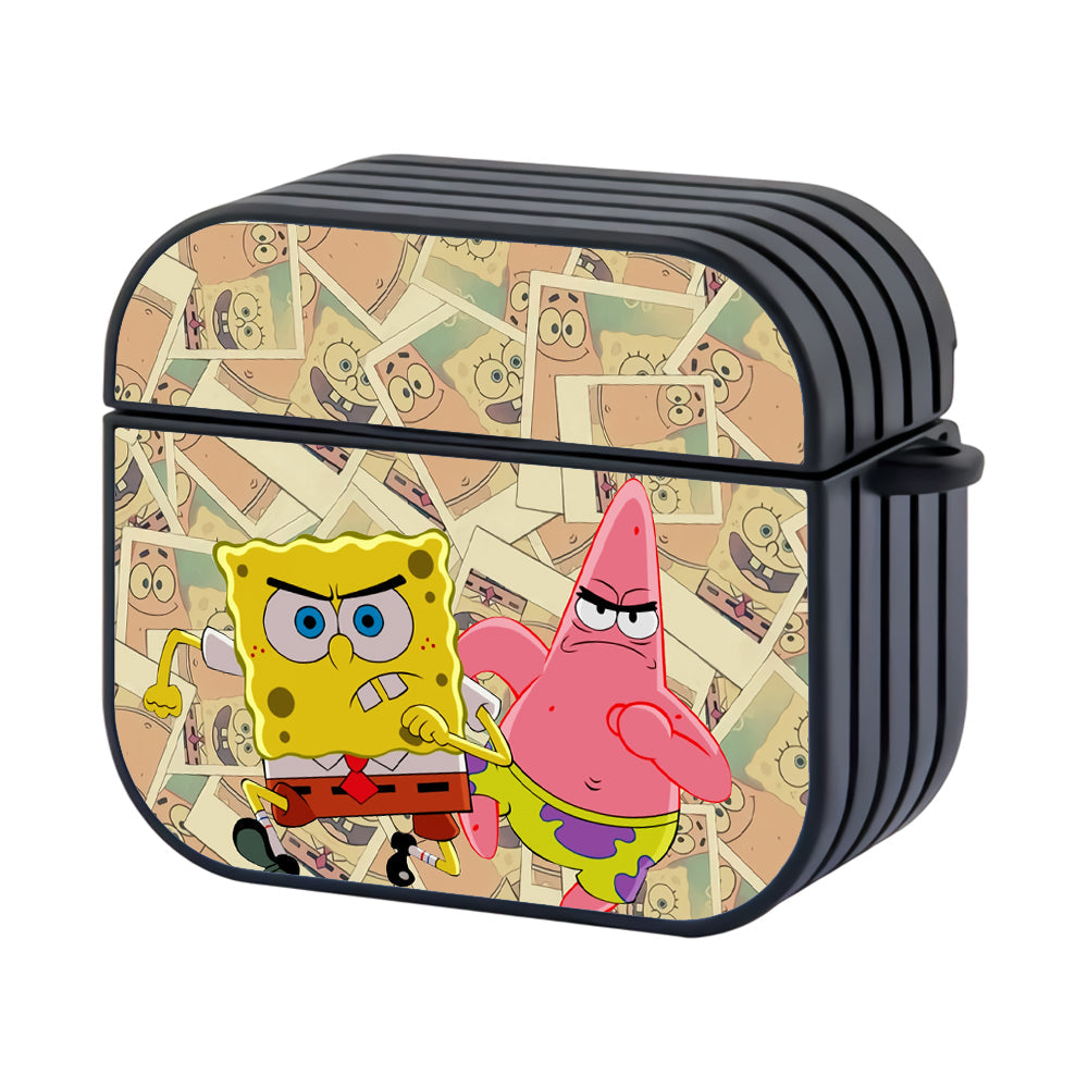 Spongebob And Patrick Best Friend Hard Plastic Case Cover For Apple Airpods 4 - Ezzystore
